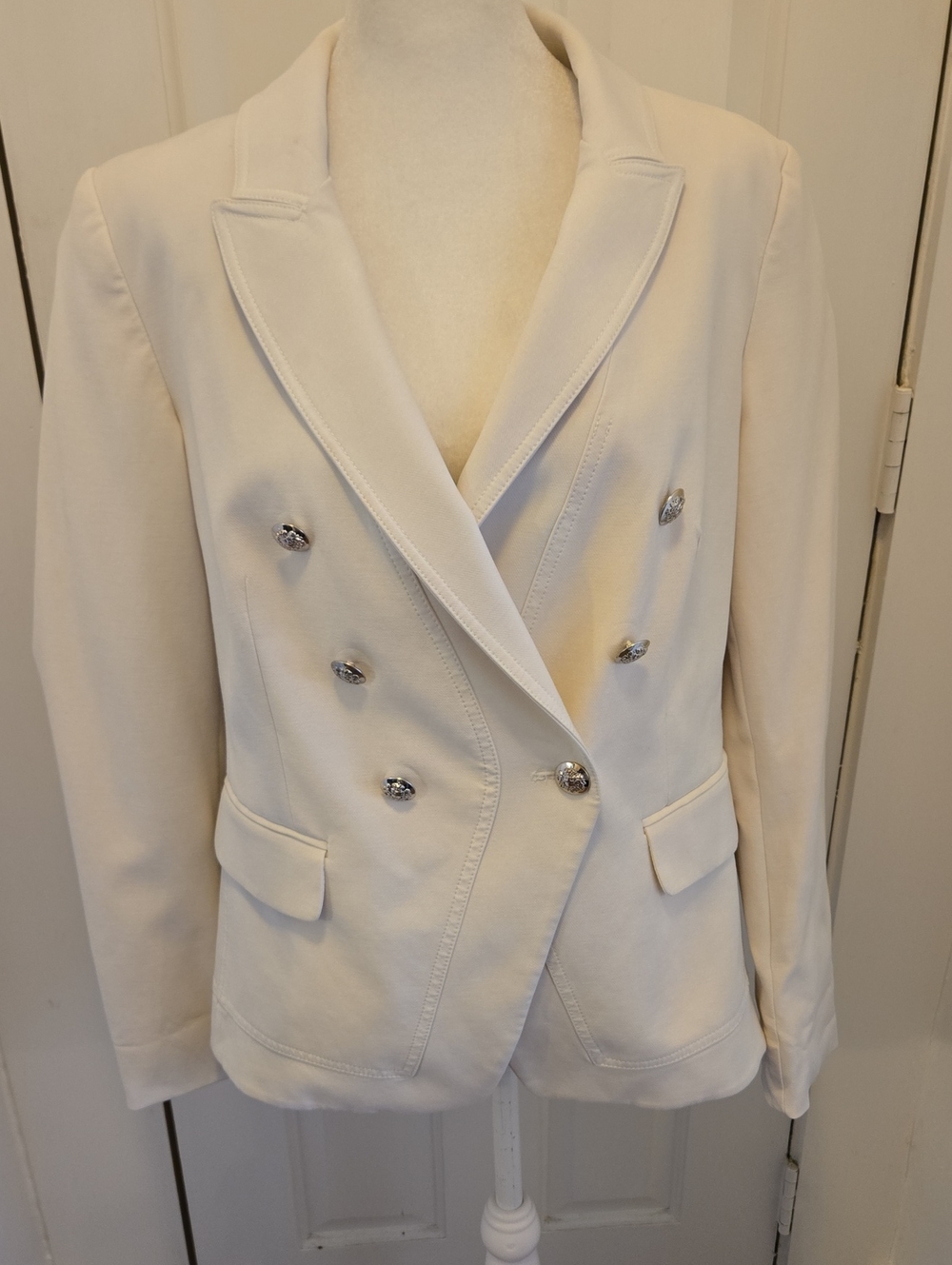 White House Black Market Double-Breasted Studio Blazer Size 12